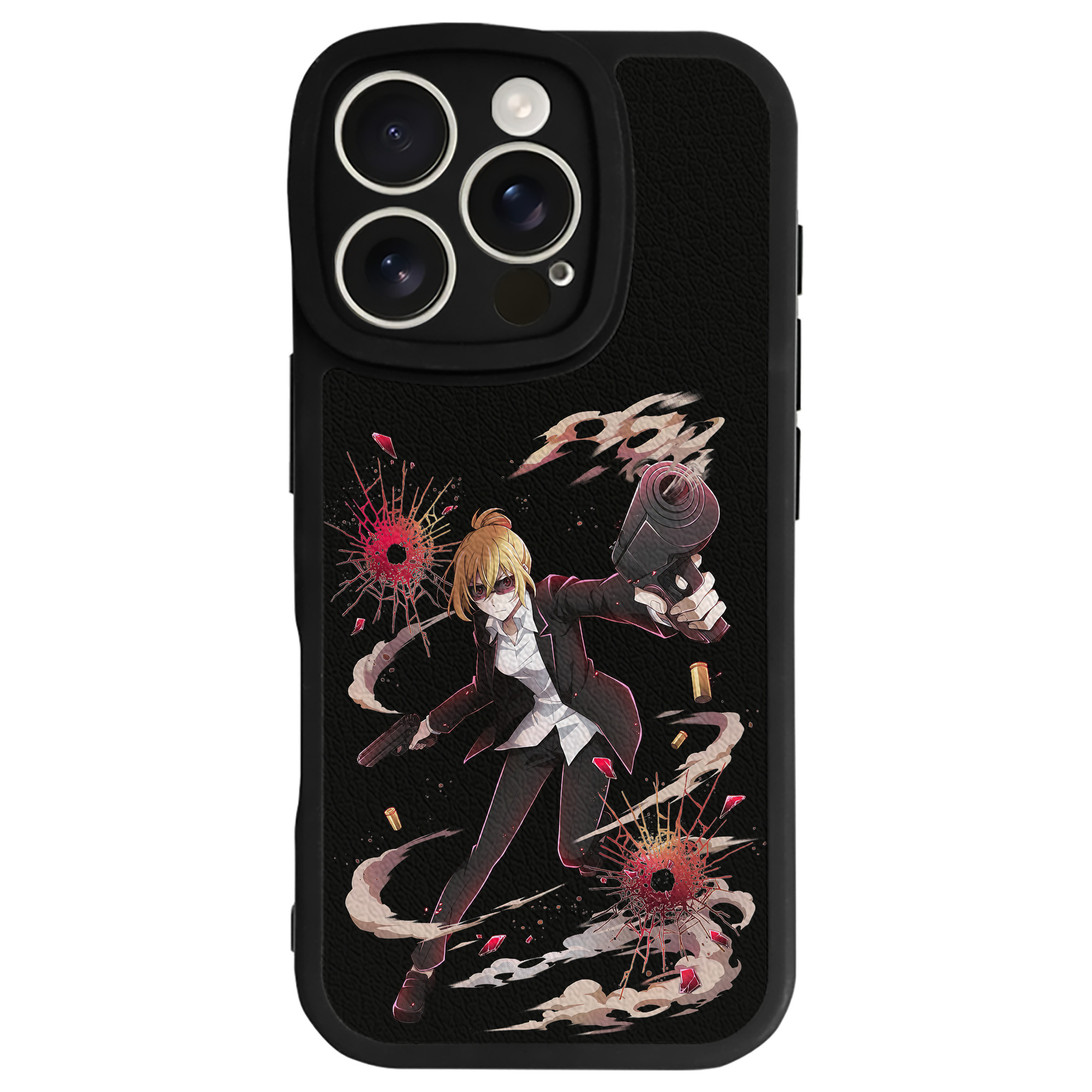 （画像用） 文豪ストレイドッグス Bungo Stray Dogs 【iPhone 16シリーズ対応】シリコンスマホケース（レザー調） 材質：シリコン